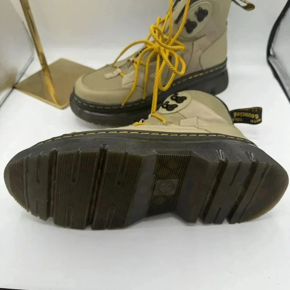 Dr. Martens Boury Nylon & Leather‎ Men's Boots Olive Green Size M 8 / L 9 - Picture 5 of 7